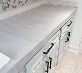 how to get the concrete countertop look for less