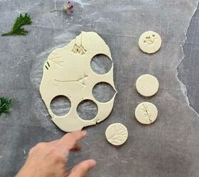 easy diy nature ornaments from clay