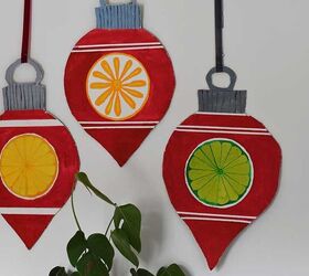 s 15 last minute christmas decorations you still have time to make, Craft giant Christmas baubles for your wall from cardboard boxes