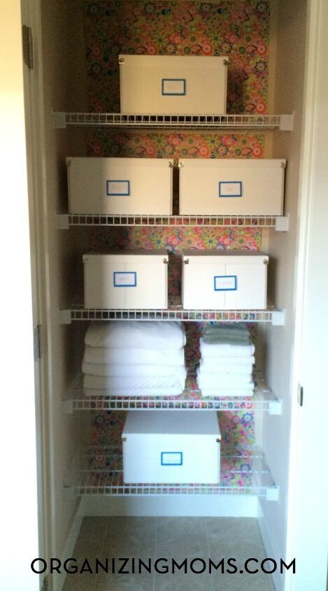 s 15 brilliant ways to organize your closet for a cleaner year, Tackle linen closet chaos with labeled boxes