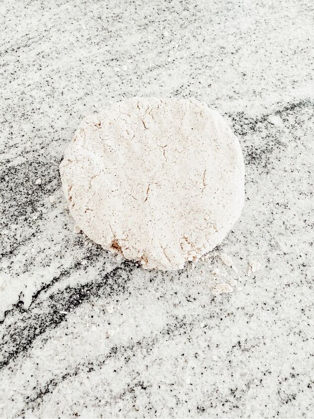 diy salt dough ornaments, Here is the ball of dough