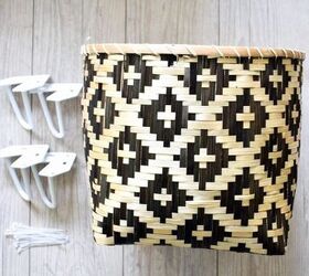 Grab a basket and some furniture legs for a 15-minute decor hack