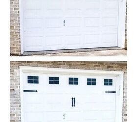 cheap diy garage door makeover