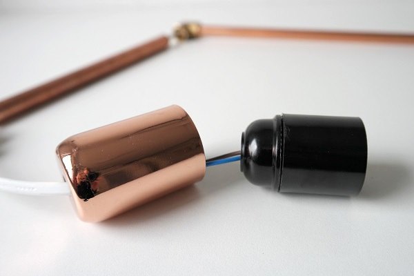 haz una lmpara robusta con tubos de cobre