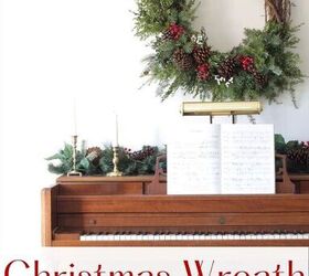 beautiful diy christmas wreath on a budget