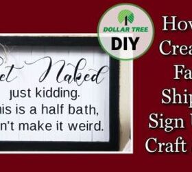 how to make a cute half bath wood sign get naked wood sign