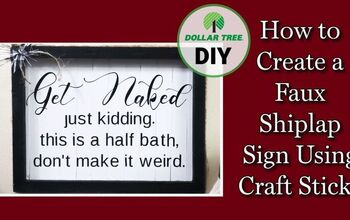 Cómo hacer un lindo medio baño signo de madera | Obtener signo de madera desnuda