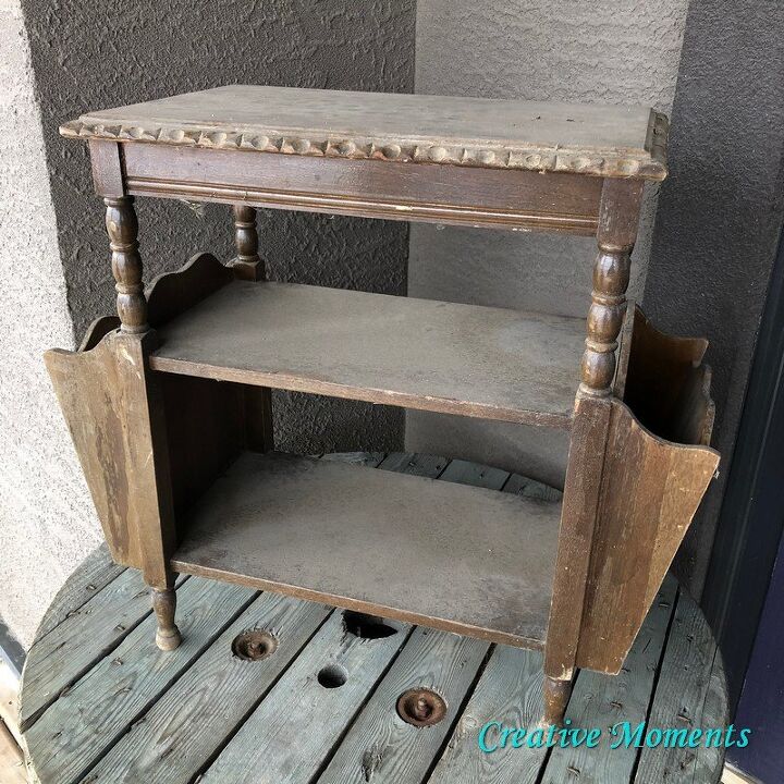 antique milk painted table