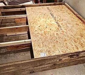 how to make your own wooden bed base, Adding the chipboard base