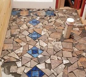 broken tile bathroom floor