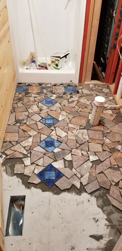 broken tile bathroom floor