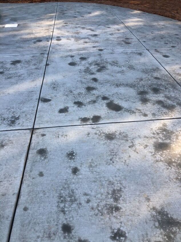 q concrete dark spots