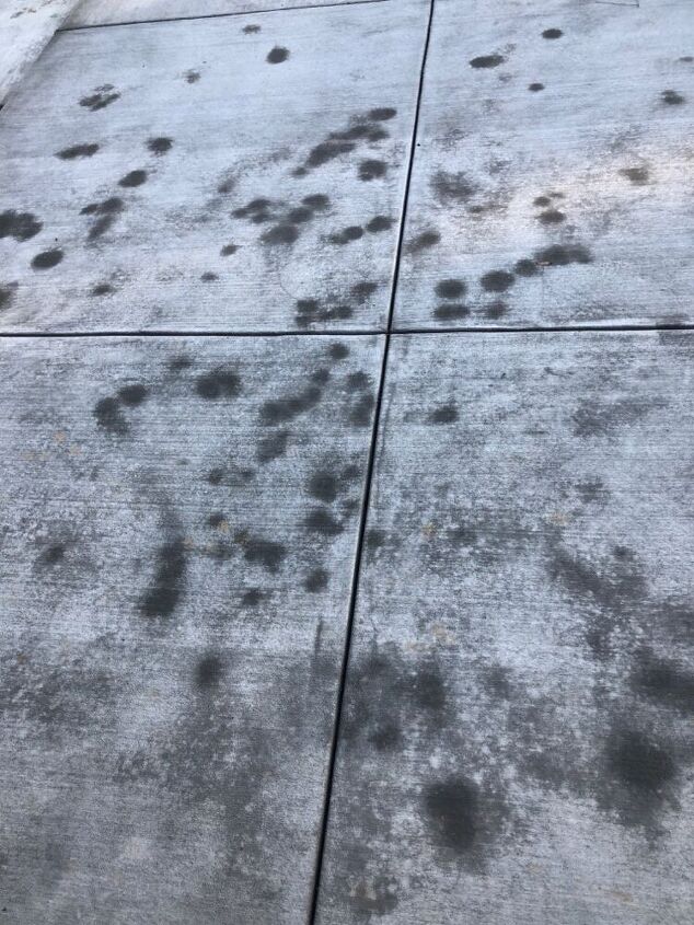 concrete dark spots