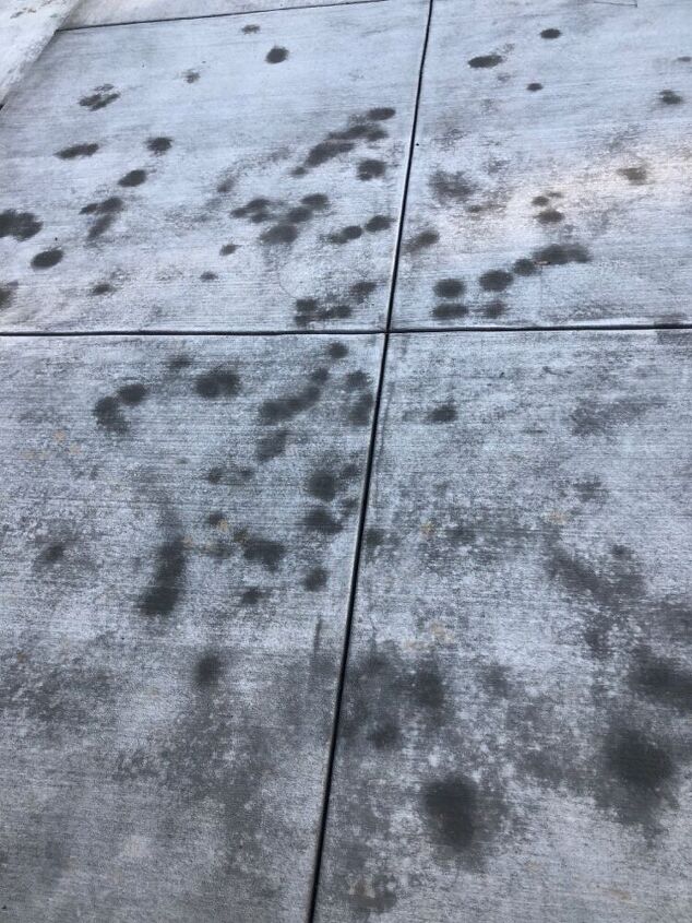 q concrete dark spots
