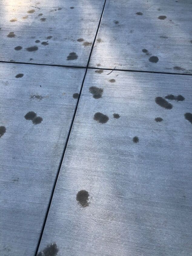 q concrete dark spots