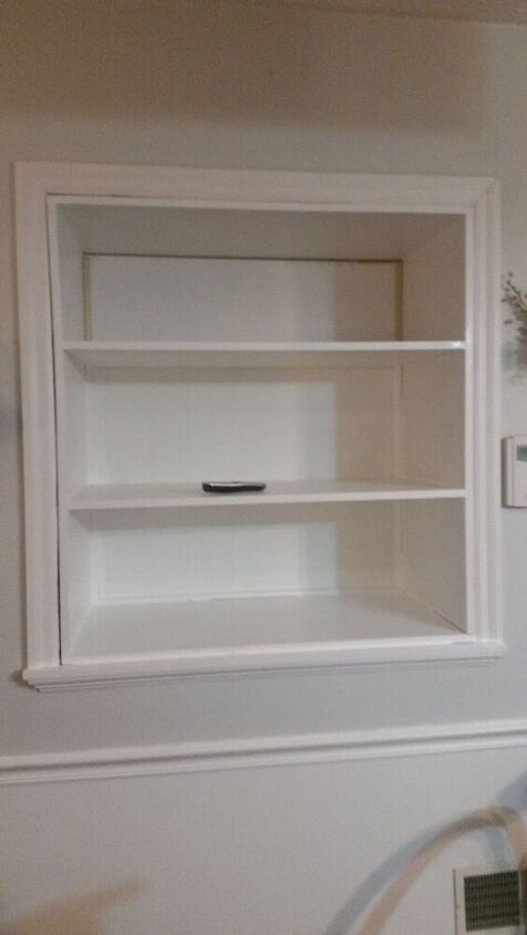 new built in for our kitchen, The cabinet we built in place
