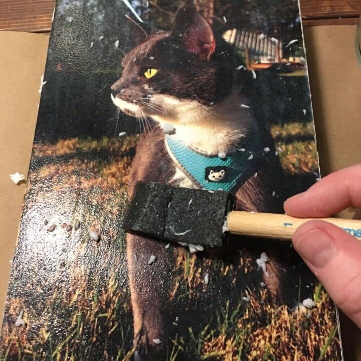 photo transfer to wood canvas