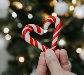 Adorno de bastón de caramelo DIY +Decoración del árbol de navidad delgada (ahorro de espacio)