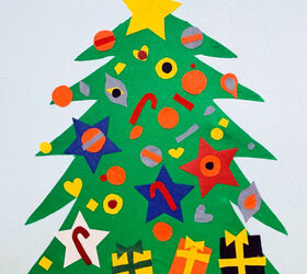 s 16 alternative christmas trees we re obsessed with this week, Brighten your home with a fun and colorful felt Christmas tree