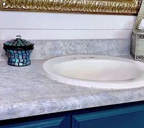 learn 3 easy ways to create faux granite countertops, Painted faux granite countertops