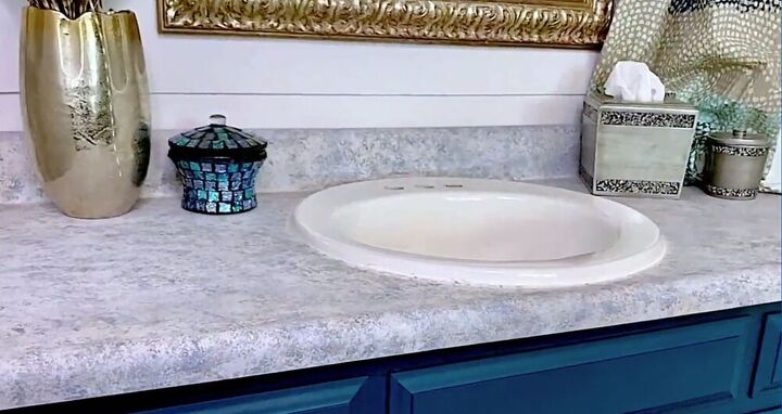 learn 3 easy ways to create faux granite countertops, Painted faux granite countertops
