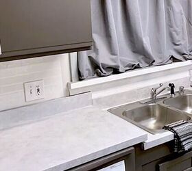 learn 3 easy ways to create faux granite countertops, DIY faux granite kitchen countertops