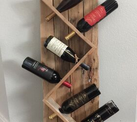 s 10 reasons why dumpster diving is one of our favorite new hobbies, DIY an angled wine rack from pallet wood scraps