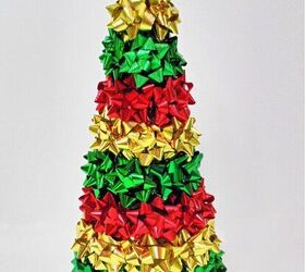 quick easy diy gift bow trees
