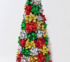 quick easy diy gift bow trees