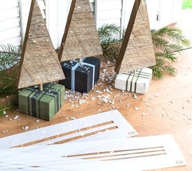 whip up these adorable christmas trees in presents using wood scraps