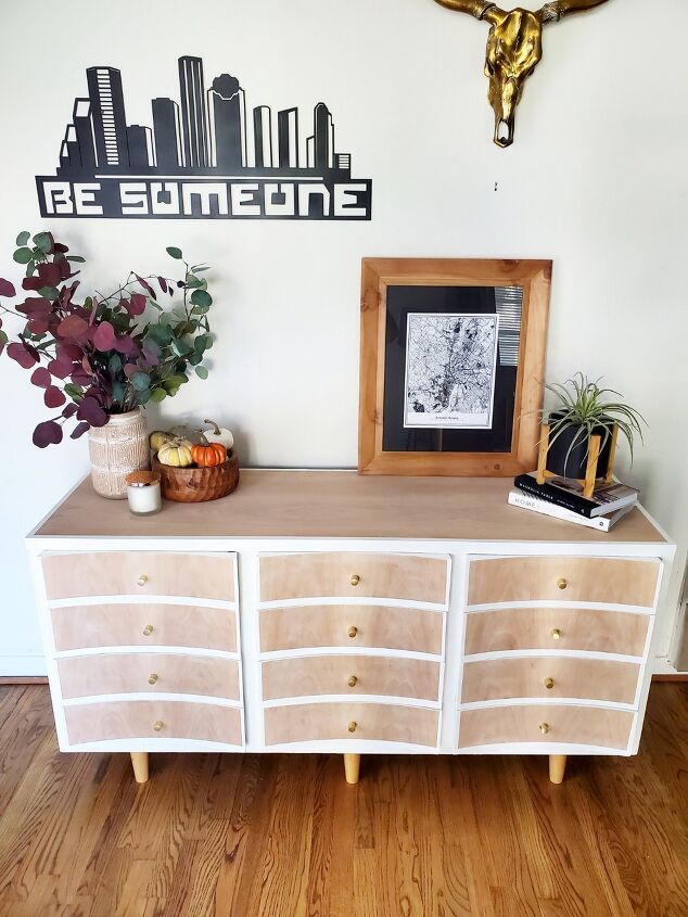 10 stunning makeovers that will make you rethink your old bedroom set, Lighten up a big bulky dresser with whitewash