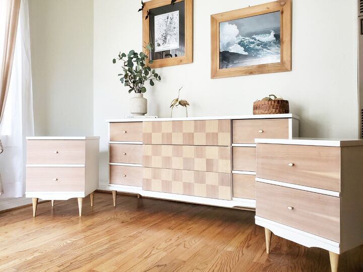 10 stunning makeovers that will make you rethink your old bedroom set, Brighten up an MCM bedroom set with white accents