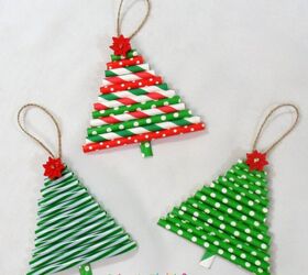 s 15 of our favorite christmas ornaments people made this year, Repurpose Christmas straws into quick and easy tree ornaments