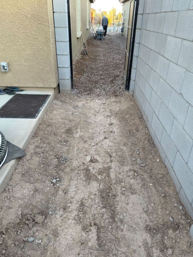 backyard paver job