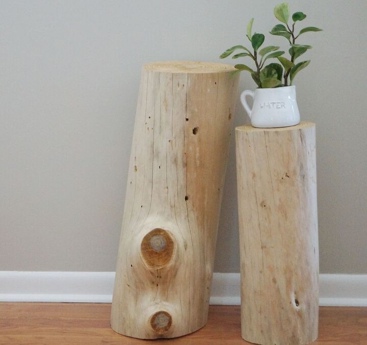 10 reasons why you might want to bleach your old furniture, Bring nature in with gorgeous tree stump side tables