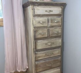 10 reasons why you might want to bleach your old furniture, Give your shiny cherry dresser a boho raw wood finish