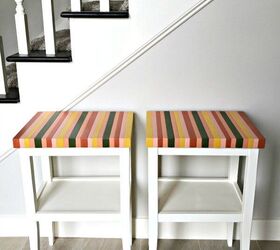 13 eye catching end tables you ll definitely want to add to your home, Build a colorful block table top from 2x4s