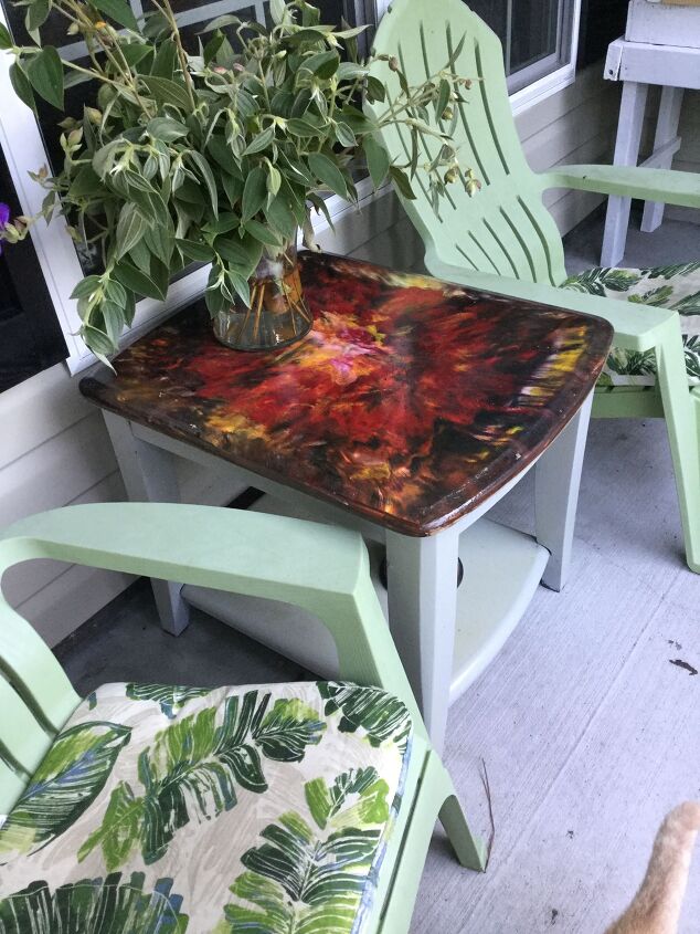 13 eye catching end tables you ll definitely want to add to your home, Make gorgeous side tables using Unicorn Spit and Epoxy