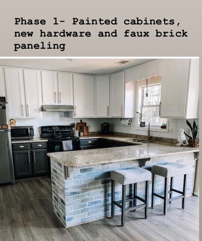 25 kitchen island update, This was phase one of my kitchen update