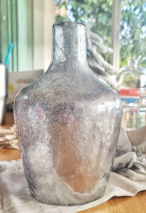 how to create a mercury glass lamp base, The glass is still drying