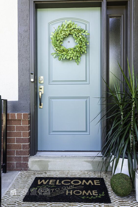 10 maneras de aumentar el atractivo de su casa incluso en invierno, C mo pintar una puerta de entrada como un profesional