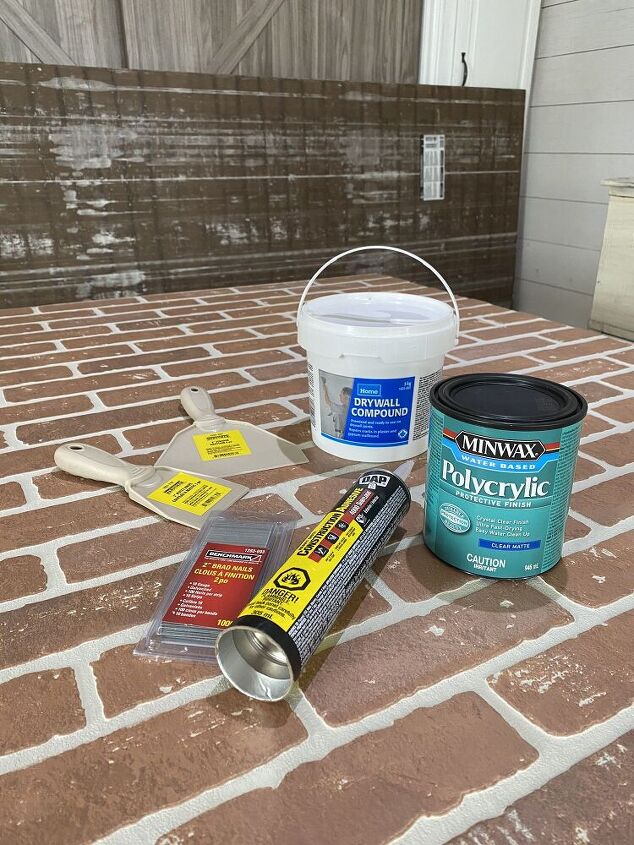 german schmear brick backsplash, Supplies Tools