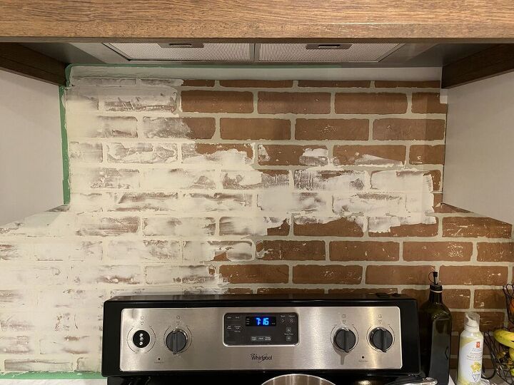 german schmear brick backsplash, Mistakes