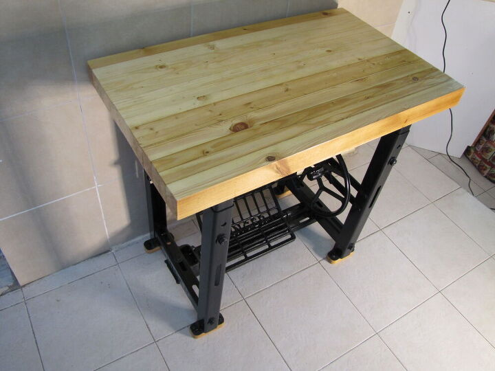 como fazer uma mesa de madeira com materiais reciclados, Resultado final