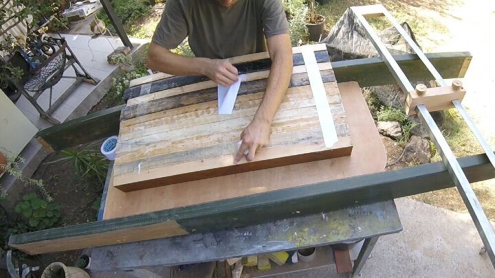 how to make wood slab from recycled materials
