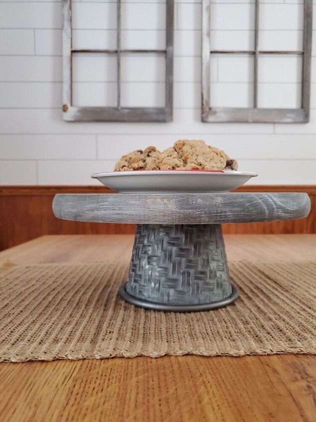 diy cake stand or plant stand
