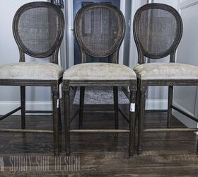 10 of our favorite makeovers of 2020, Give tired old bar stools a farmhouse chic makeover