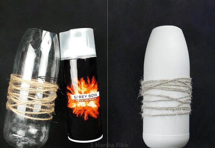room decor idea with plastic bottle and led light