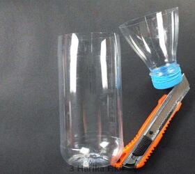 diy bunny pen holder with plastic bottle