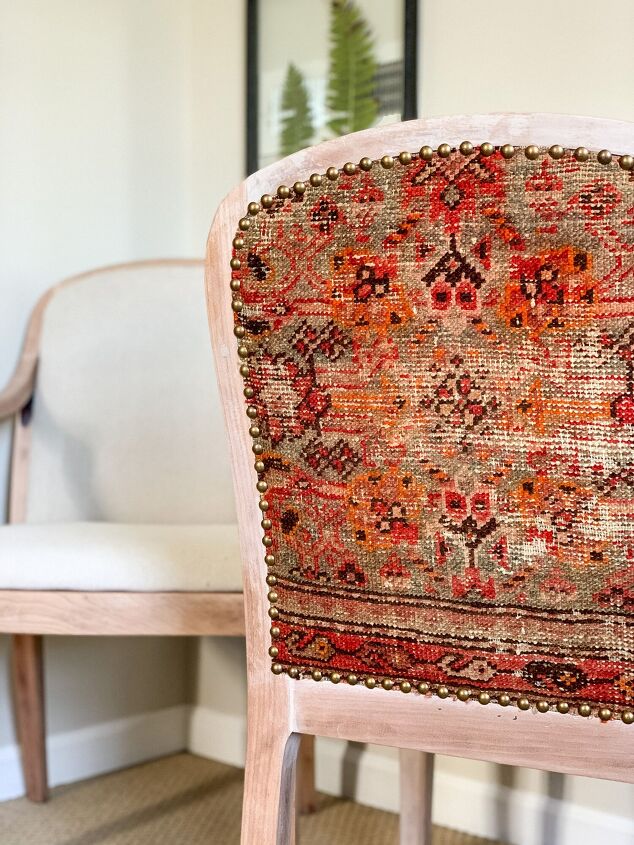 the 20 most useful home tricks techniques people shared in 2021, Breathe new life into boring chairs with whitewash and upholstery